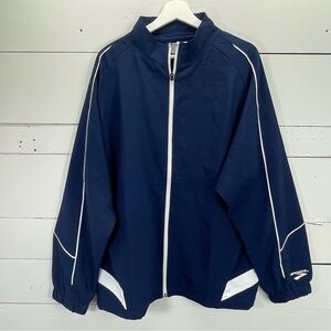 Brooks Running Windbreaker Jacket in Navy Size Large